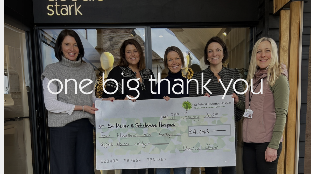 Over £4000 raised for St. Peter and St. James Hospice