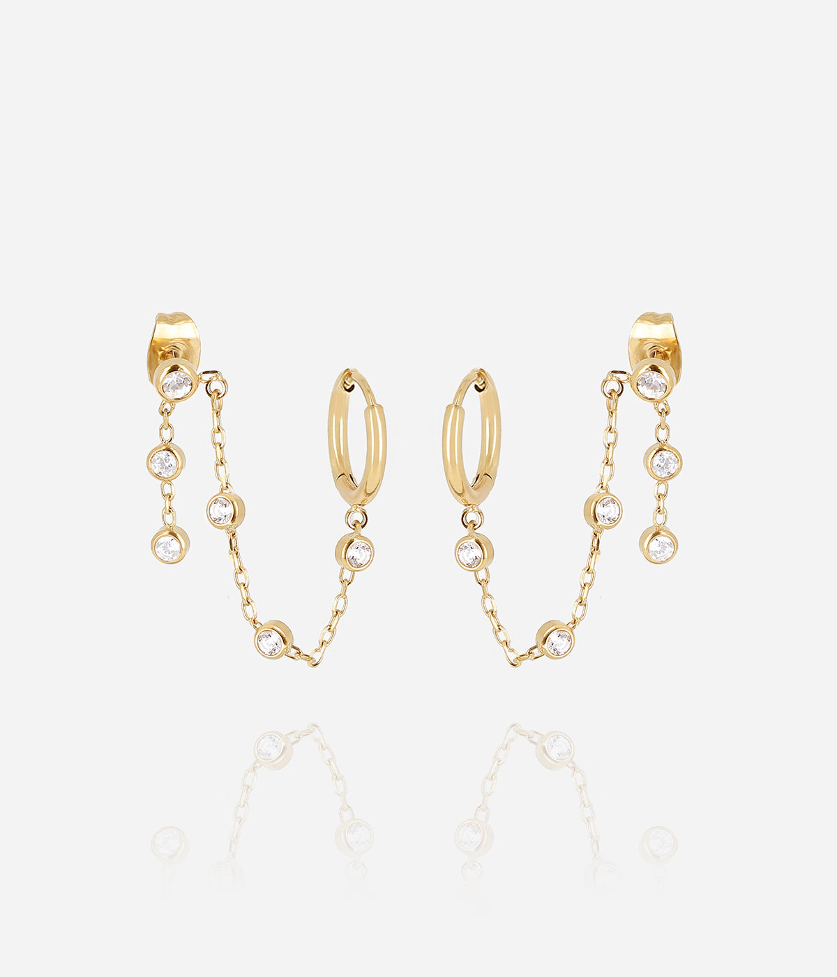 Ageha Earrings - Gold