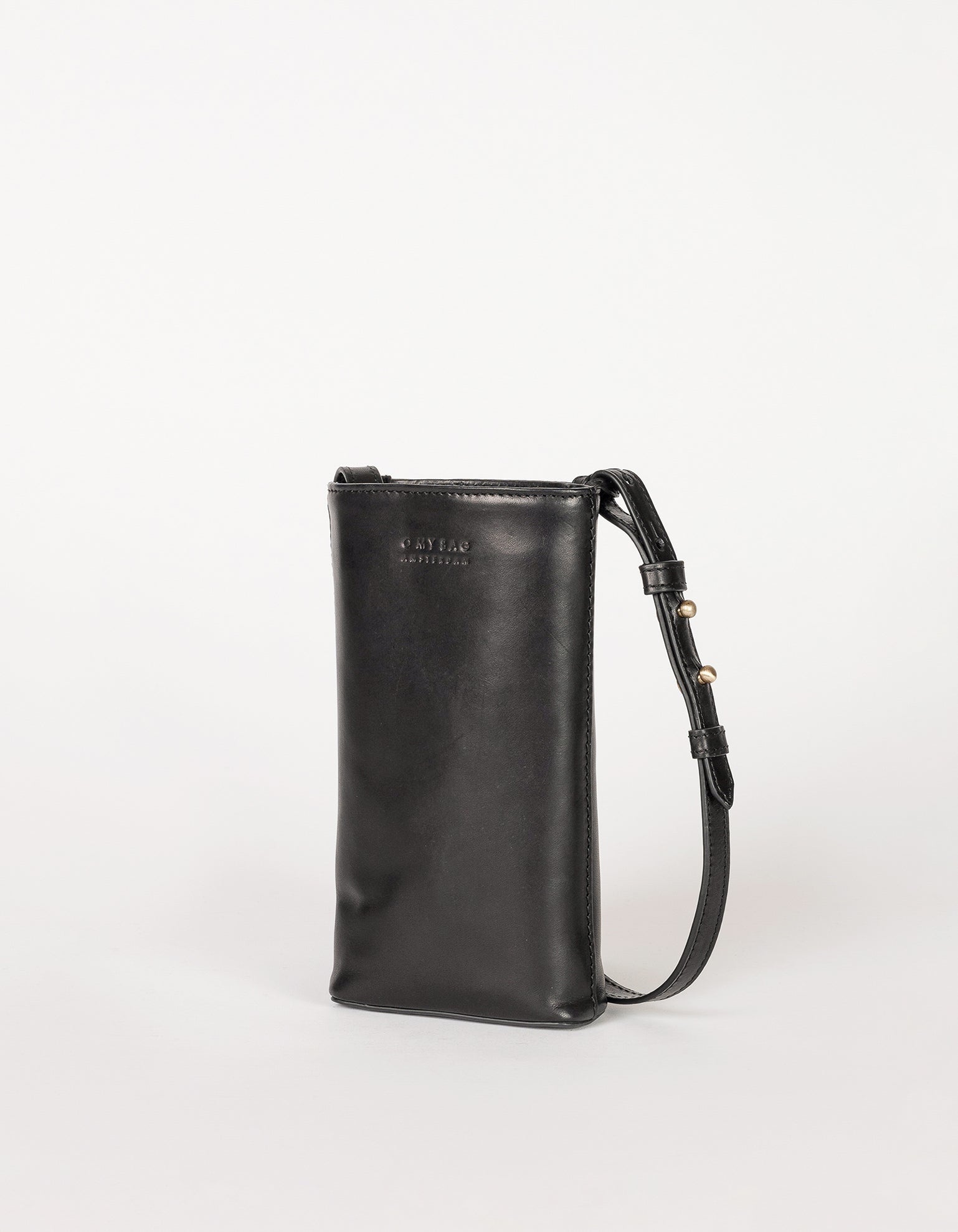 Charlie-Phone-Bag-Black-Classic-Leather-Side
