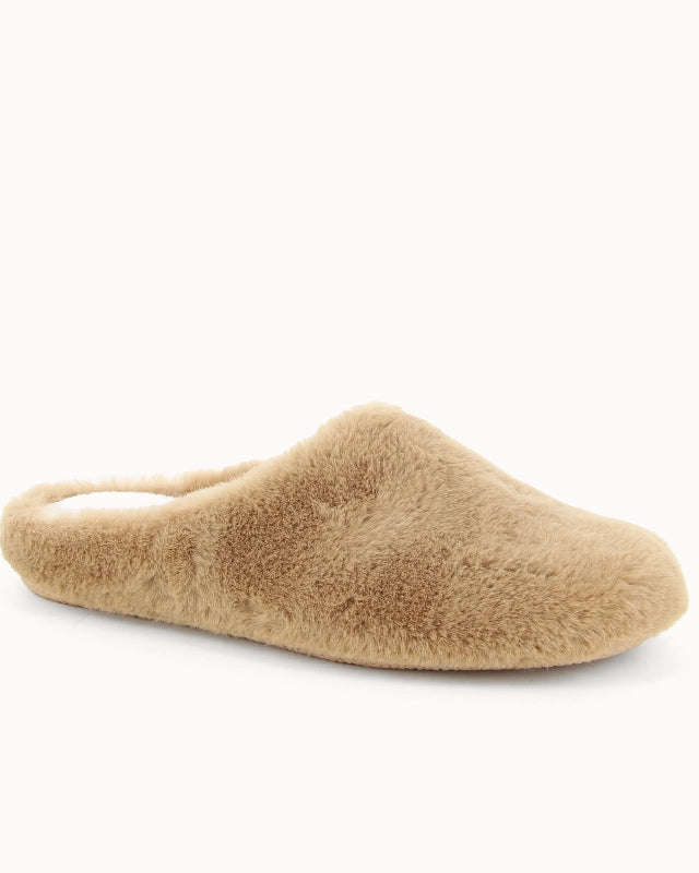Soir & Matin Neha faux fur mule in camel