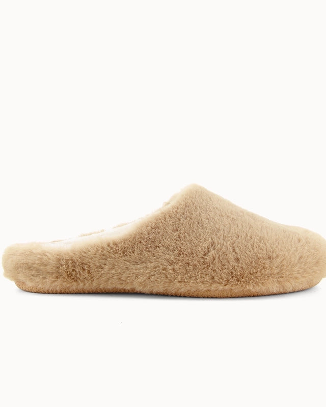 Soir & Matin Neha faux fur mule in camel