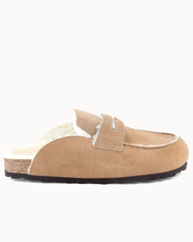 Soir & Matin Silvana leather clog in beige