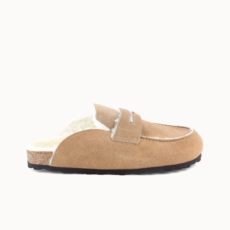 Soir & Matin Silvana leather clog in beige