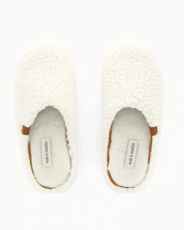 Soir & Matin Orea wool mule in natural wool