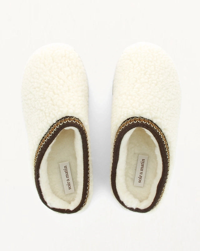 Soir & Matin Babel wool slipper in natural wool
