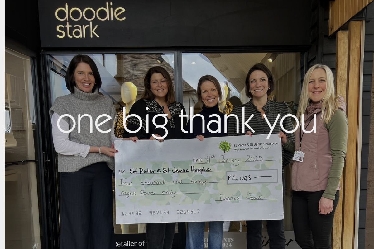 Over £4000 raised for St. Peter and St. James Hospice