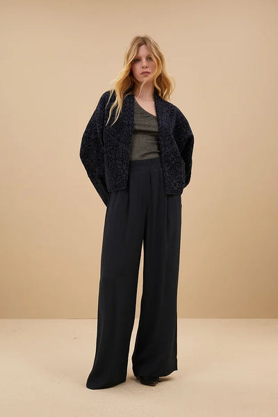 Flora Jacquard Jacket - Midnight – Doodie Stark