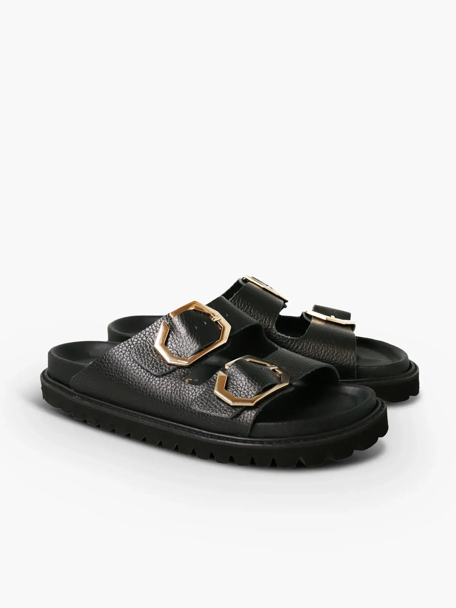 Galia Embossed Leather Sandal