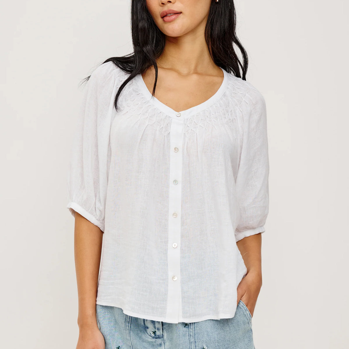 Rix Top - White – Doodie Stark