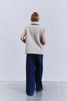 Iris Bonded Waistcoat - Birch | Brown