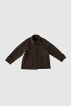 Lucia Mel Wool Jacket - Dark Brown