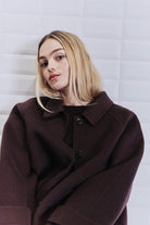 Lucia Mel Wool Jacket - Dark Brown