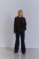Lucia Mel Wool Jacket - Dark Brown