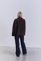 Lucia Mel Wool Jacket - Dark Brown