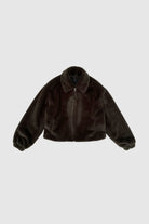 Nohr Faux Fur Jacket - Dark Brown