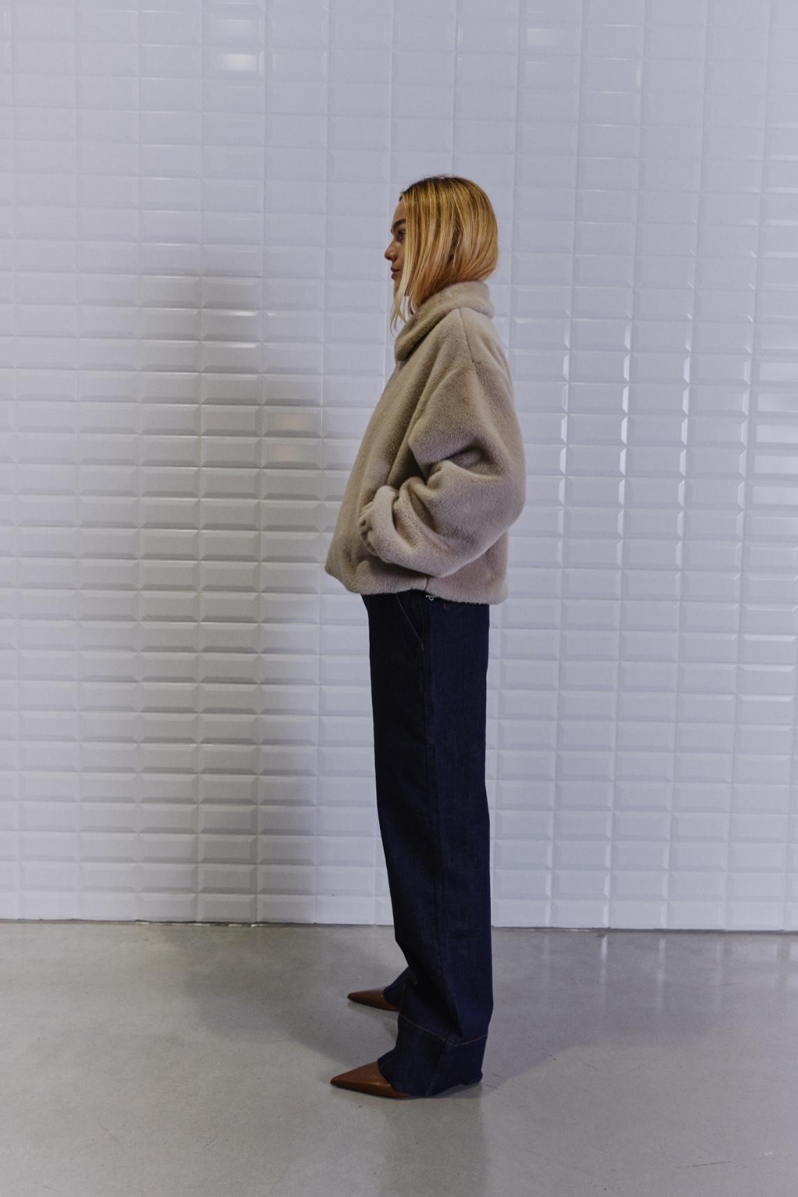 Nohr Faux Fur Jacket - Silver Lining