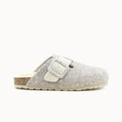 Soir & Matin Lilou wool felt clog in taupe