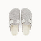 Soir & Matin Lilou wool felt clog in taupe