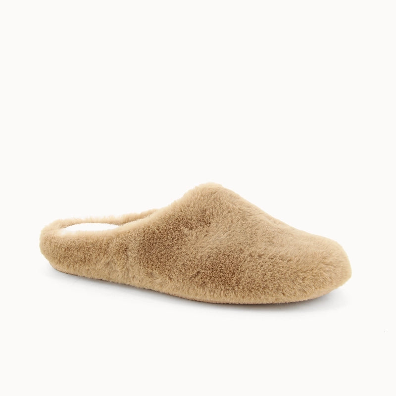 Soir & Matin Neha faux fur mule in camel