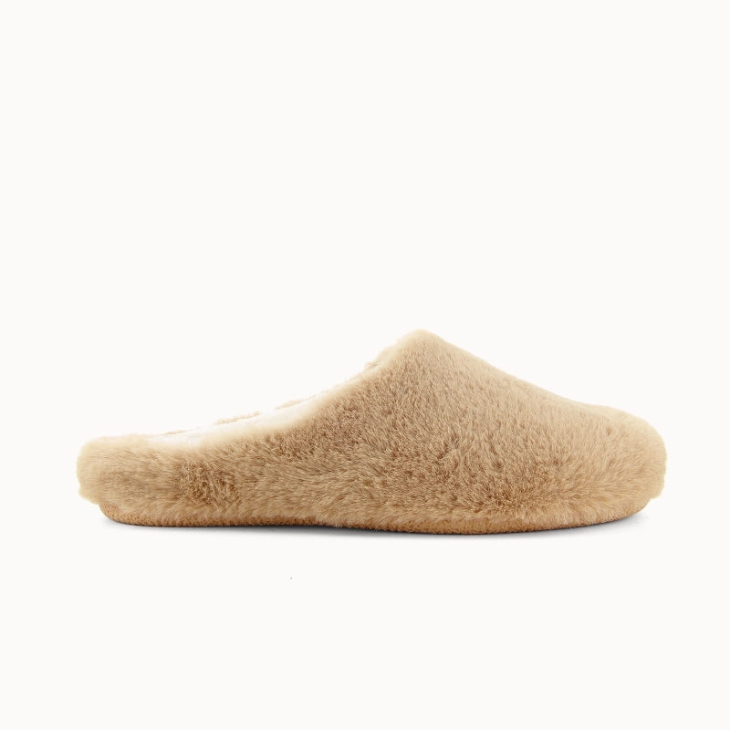 Soir & Matin Neha faux fur mule in camel