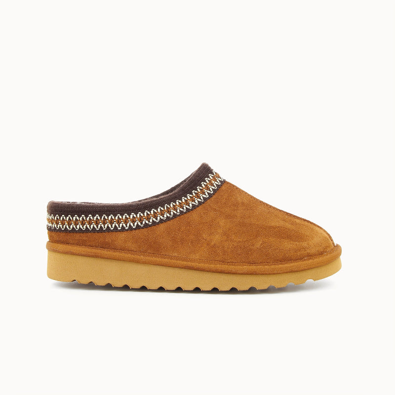 Soir & Matin Reva leather slipper in whisky