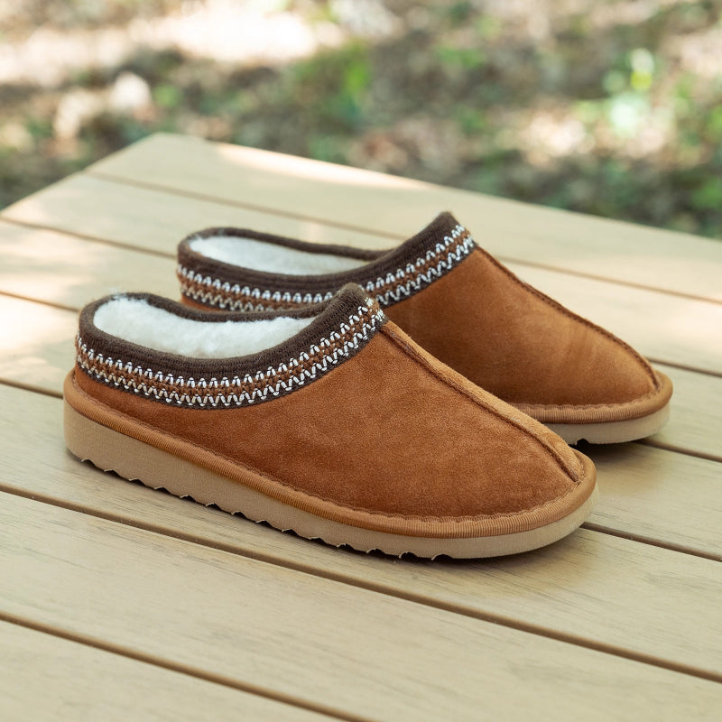 Soir & Matin Reva leather slipper in whisky