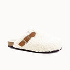 Soir & Matin Sherpa wool clog in natural wool